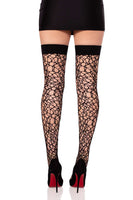 Fractured Net Thigh High Stockings – Edgy, Bold, and Unforgettable