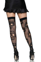 Sugar Skull Net Thigh Highs