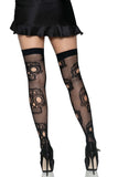 Sugar Skull Net Thigh Highs