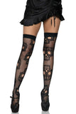 Sugar Skull Net Thigh Highs