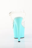 7 Inch High Heel Platform Ankle Strap Sandals, Open Toe Stiletto Shoes with 2 3/4 Inch Platform