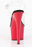 7 Inch High Heel Platform Ankle Strap Sandals, Open Toe Stiletto Shoes with 2 3/4 Inch Platform