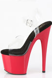 7 Inch High Heel Platform Ankle Strap Sandals, Open Toe Stiletto Shoes with 2 3/4 Inch Platform