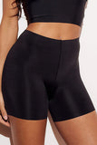 Solid Laser cut raw-edge microfiber Boyshorts