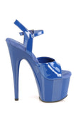 Open-Toe Platform Ankle Strap Sandals – 7" Heel
