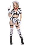 Dalmatian Cow Girl Costume Set