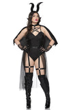 Six Pieces Dark Devil Costume Set