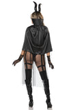 Six Pieces Dark Devil Costume Set