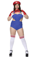 Sexy Plumber Babe Costume Set