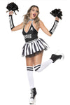 Gothic Cheerleader Costume Set