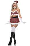 School Girl Santa Costume Set