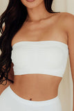 Seamless Bandeau with Removable Pads