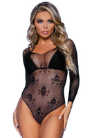 Snap Crotch Skull Bodysuit