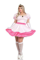 Plus Size Four Pieces Pink Princess Costume Set