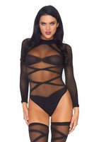 Truth Or Dare Bodysuit And Thigh Highs Set