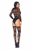 Truth Or Dare Bodysuit And Thigh Highs Set