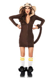 Cozy Monkey Costume with Cheeky Banana Accent