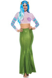 Shimmer Spandex Mermaid Costume Maxi Skirt