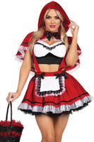 Three Pieces Flirty Miss Red Costume Set