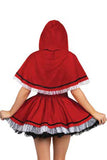 Three Pieces Flirty Miss Red Costume Set