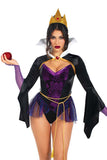 Four Pieces Poison Apple Queen Costume Set