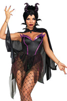 Three Pieces Evil Enchantress Costume Set