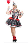 Plus Size Darling Harlequin Costume Set