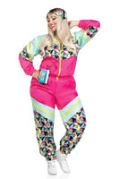 Two Pieces Totally 80's Tracksuit Costume Set