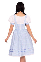 Kansas Sweetie Costume – 2 PC Gingham Dress with Sweetheart Bodice & Matching Hair Ties