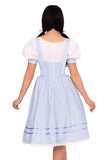 Kansas Sweetie Costume – 2 PC Gingham Dress with Sweetheart Bodice & Matching Hair Ties