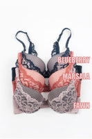 Two Tone Geo Lace Bra