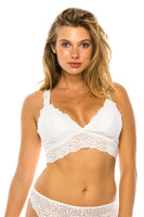 Floral lace wire-free comfort Bralette