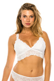 Floral lace wire-free comfort Bralette