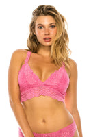 Floral lace wire-free comfort Bralette