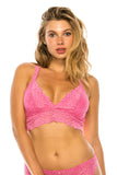 Floral lace wire-free comfort Bralette