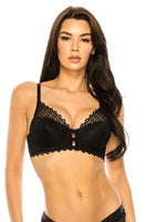 Coverage Lace Trim Bra