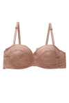 Floral Lace Half Cup Bra – Underwire Support B/C Cup