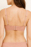 Adjustable Straps & Four Hook Back Closure Wire Free B C Cup Bra