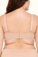 Adjustable Straps & Four Hook Closure Wire-Free D-DD Cup Bra