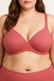 Adjustable Straps & Four Hook Closure Wire Free B C D DD Cup Bra