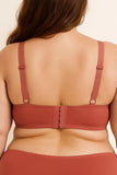 Adjustable Straps & Four Hook Closure Wire Free B C D DD Cup Bra