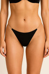 Sleek Design Laser Cut Thong with Clear Side Bands