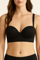 Long Band Underwire Bra with Boning