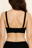 Long Band Underwire Bra with Boning