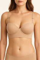 Long Band Underwire Bra with Boning
