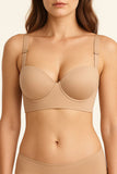 Long Band Underwire Bra with Boning