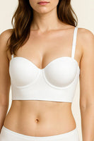 Long Band Underwire Bra with Boning