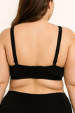 Plus Size Long Band Underwire Bra with Boning