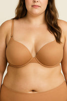 Underwire Bra with Laser-Cut Band – Seamless Support Everyday Bra