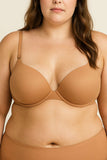 Underwire Bra with Laser-Cut Band – Seamless Support Everyday Bra